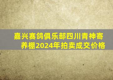 嘉兴赛鸽俱乐部四川青神寄养棚2024年拍卖成交价格
