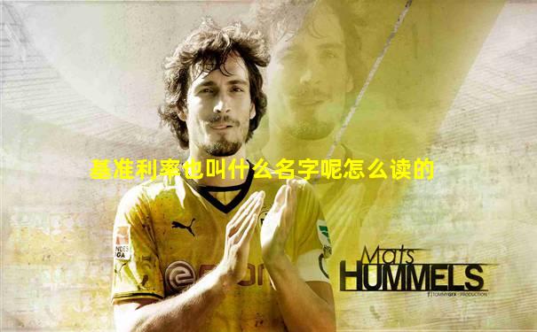 基准利率也叫什么名字呢怎么读的