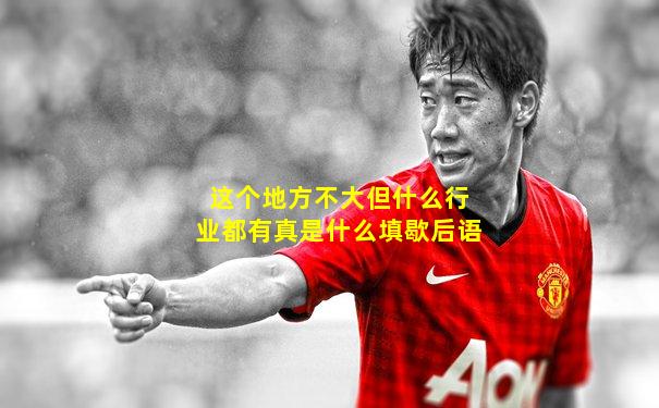 这个地方不大但什么行业都有真是什么填歇后语