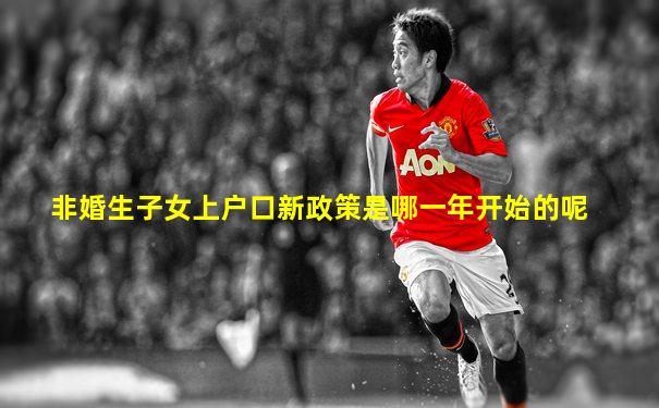 非婚生子女上户口新政策是哪一年开始的呢